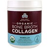 Dr. Axe / Ancient Nutrition, Proteína orgânica do caldo de osso, baunilha, 15,9 oz (450 g)