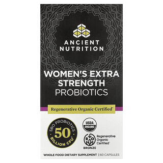 Dr. Axe / Ancient Nutrition, Women's Probiotics, Probiotika für Frauen, 60 Kapseln