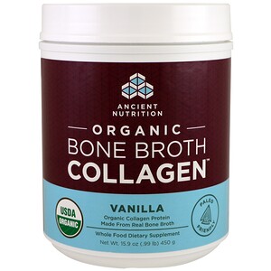 Отзывы о Dr. Axe / Ancient Nutrition, Organic Bone Broth Collagen, Vanilla, 15.9 oz (450 g)