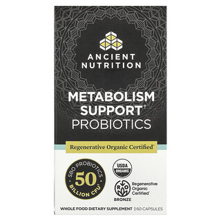 Ancient Nutrition‏, פרוביוטיקה לתמיכה במטבוליזם, 60 כמוסות