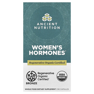 Ancient Nutrition, гормоны для женщин, 90 капсул