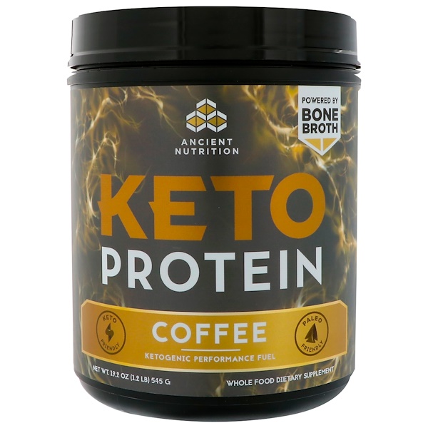 Dr. Axe / Ancient Nutrition, Keto Protein, Ketogenic Performance Fuel