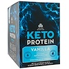 Dr. Axe / Ancient Nutrition, Keto Protein, Ketogenic Performance Fuel, Vanilla, 15 Single Serve Packets, 1.09 oz (31 g) Each