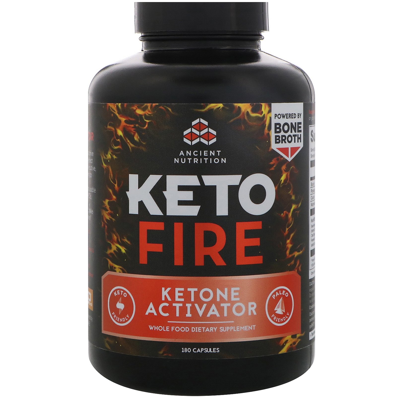 Dr Axe Ancient Nutrition Keto Fire Ketone Activator 180 Capsules