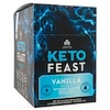 Dr. Axe / Ancient Nutrition, Keto Feast, Ketogenic Balanced Shake & Meal Replacement, Vanilla, 12 Single Serve Packets, 1.65 oz (47 g) Each