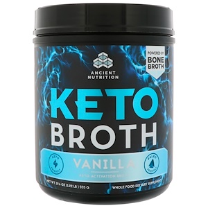 Отзывы о Dr. Axe / Ancient Nutrition, Keto Broth, Keto Activation Broth, Vanilla, 1.22 lbs (555 g)