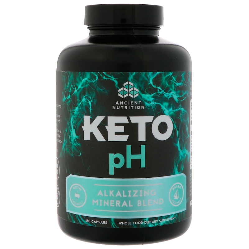 Dr. Axe / Ancient Nutrition, Keto pH, Alkalizing Mineral Blend, 180