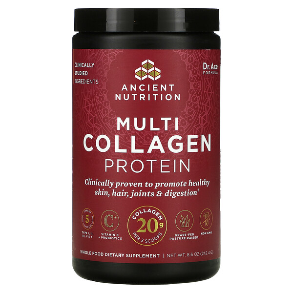 Dr. Axe / Ancient Nutrition, Multi Collagen Protein, 8.6 oz ( 244.8 g)