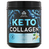 Dr. Axe / Ancient Nutrition, KetoCollagen, Proteína de colágeno y triglicéridos de cadena media de coco, Sabor vainilla, 415 g (14,6 oz)