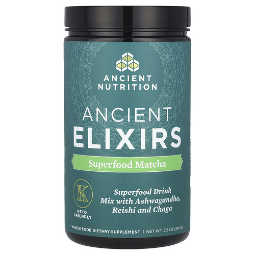 Ancient Nutrition Ancient Elixirs, Superfood Matcha, 7.5 oz (214 g)