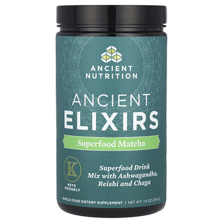 Ancient Nutrition, Ancient Elixirs, Superfood Matcha, Superfood-Matcha, 214 g (7,5 oz.)