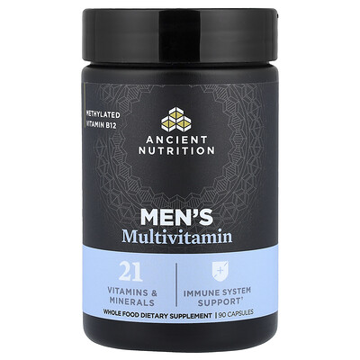 Ancient Nutrition, Suplemento multivitamínico para hombres, 90 cápsulas