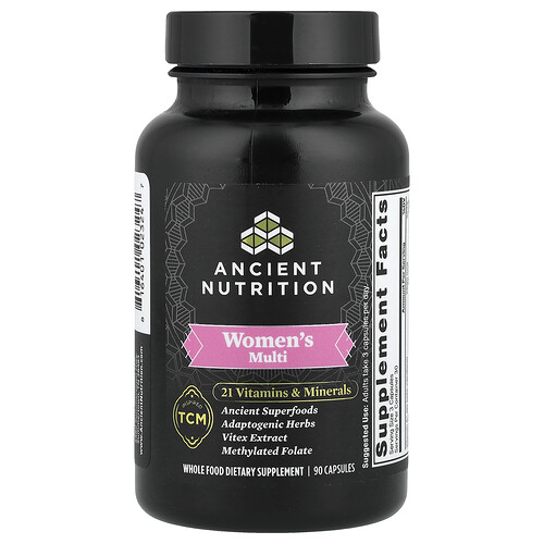 Ancient Nutrition, Women‘s Multi, Multivitamin für Frauen, 90 Kapseln