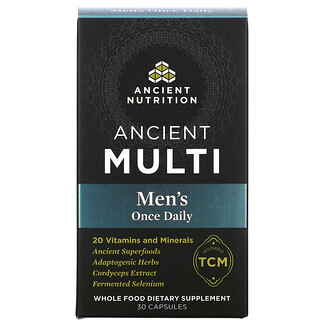 Dr. Axe / Ancient Nutrition, Ancient Multi, Men's One Daily, 30 Capsules