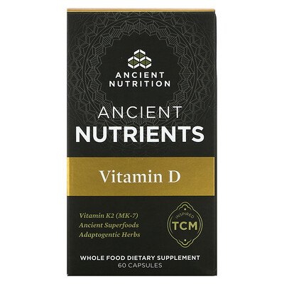 

Dr. Axe / Ancient Nutrition Ancient Nutrients Vitamin D 60 Capsules