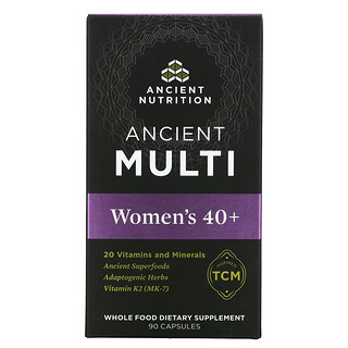 Dr. Axe / Ancient Nutrition, エンシェントマルチ、40歳からの女性用、90粒