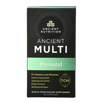 Dr. Axe / Ancient Nutrition Ancient Multi, Prenatal, 90 Capsules