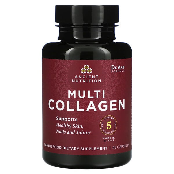 Dr. Axe / Ancient Nutrition‏, Multi Collagen, 45 Capsules
