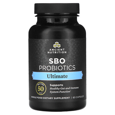 Ancient Nutrition, Probióticos de organismos del suelo, Superior, 50.000 millones de UFC, 60 cápsulas