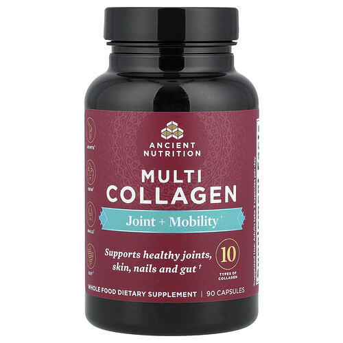 Ancient Nutrition, Multi Collagen, Joint + Mobility, Multi-Kollagen für Gelenke und Mobilität, 90 Kapseln
