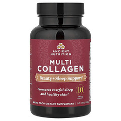 Multi Collagen, Beauty + Sleep Support, 90 капсул
