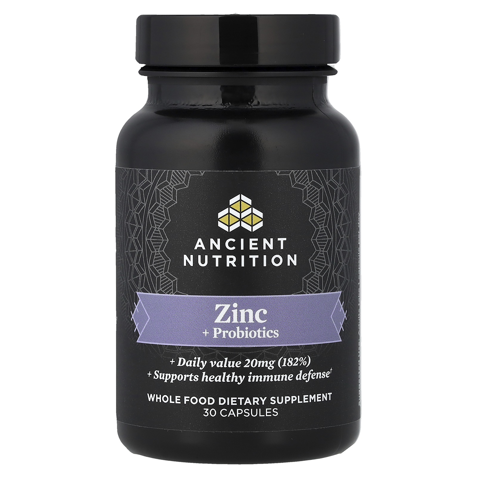 Ancient Nutrition (에인션트 뉴트리션), 아연 + 프로바이오틱, 캡슐 30정
