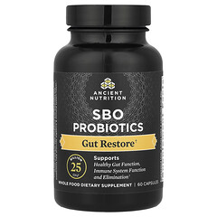 SBO, пробіотики, для відновлення кишечника, 60 капсул