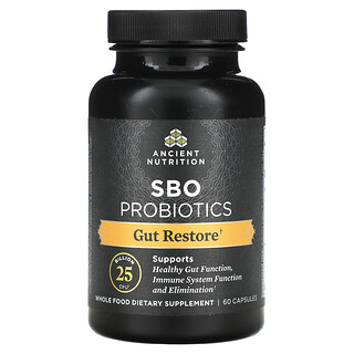 Ancient Nutrition, SBO probiotika, 25 milliarder CFU, 60 kapsler