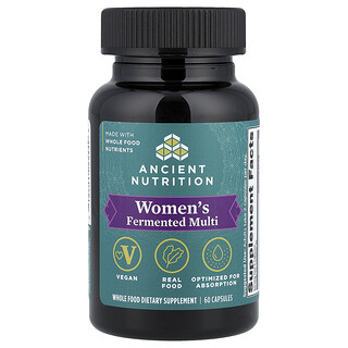 Ancient Nutrition, Kadınlar İçin Fermente Multi, 60 Kapsül