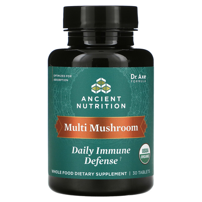 Dr. Axe / Ancient Nutrition, Multi Mushroom, Daily Immune Defense, 30