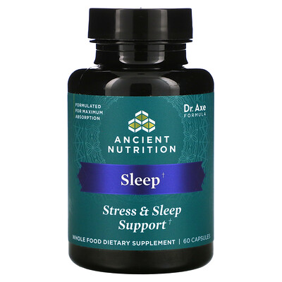 

Dr. Axe / Ancient Nutrition Sleep Stress & Sleep Support 60 Capsules