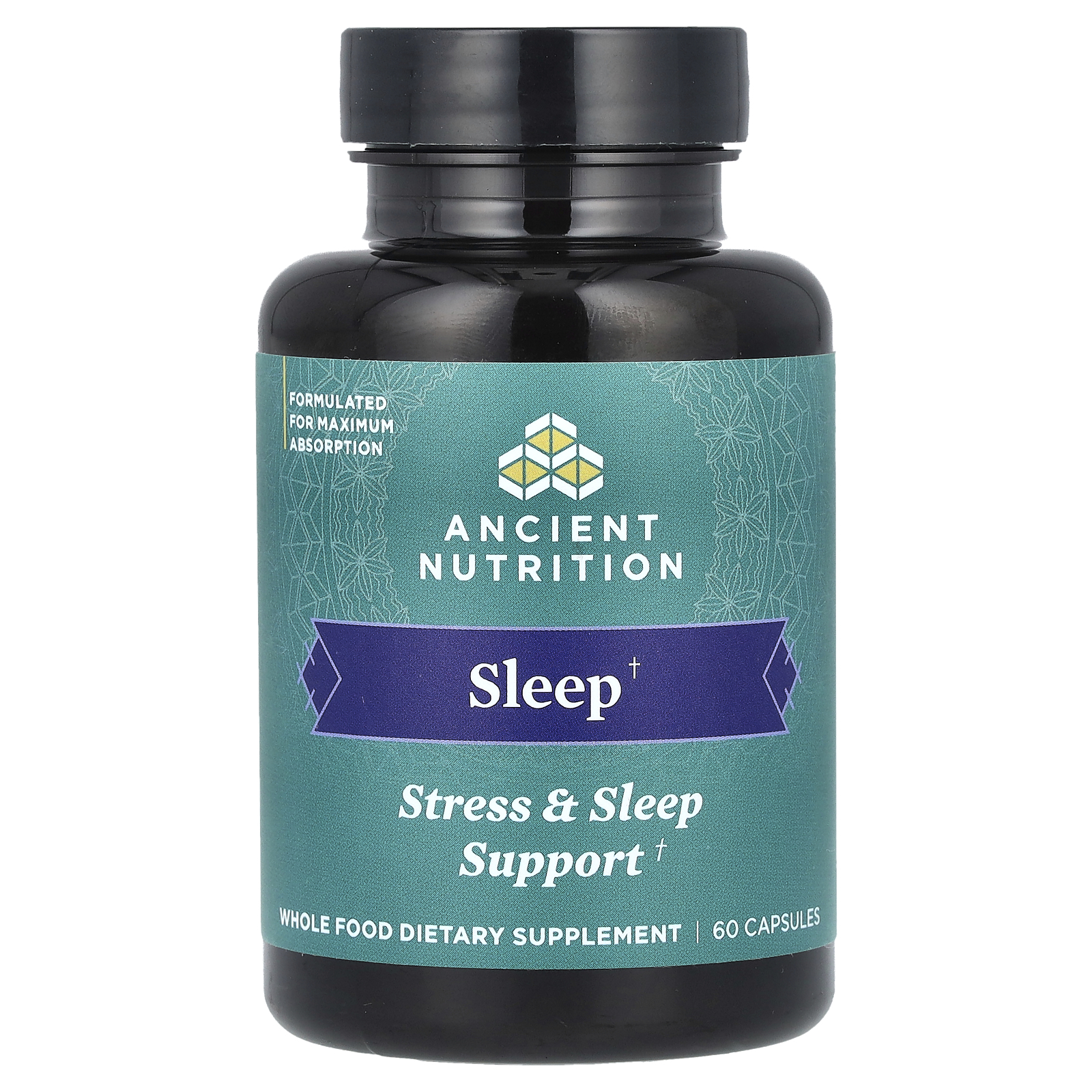 Ancient Nutrition (에인션트 뉴트리션), 슬립, 스트레스 앤 슬립 서포트, 캡슐 60정 (판매가 중단된 상품)