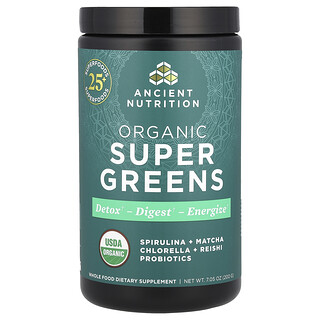 Ancient Nutrition, Organic Super Greens, 200 g (7.05 oz)