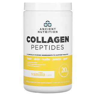 Ancient Nutrition, Kollagenpeptider, vanilje, 8,51 oz (241,2 g)