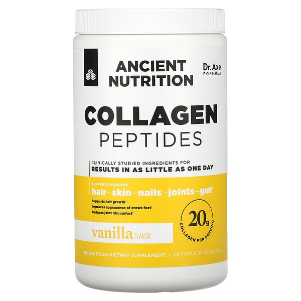 Collagen Peptides, Vanilla, 8.51 oz (241.2 g)