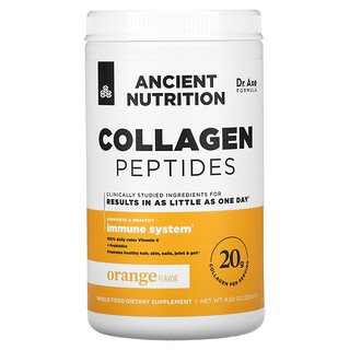 Dr. Axe / Ancient Nutrition, Peptides de collagène, orange, 255,6 g