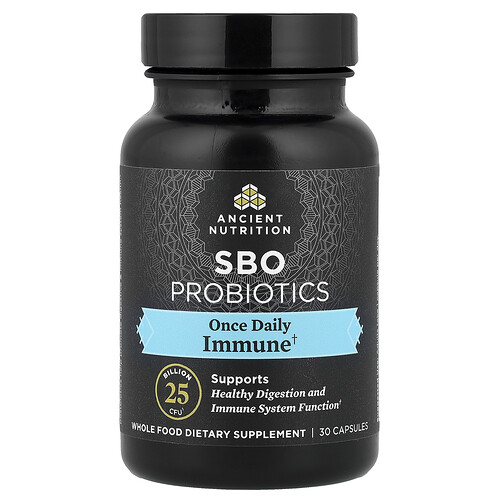 Ancient Nutrition, SBO Probiotics, Once Daily, Immune, 25 Billion CFU, 30 Capsules