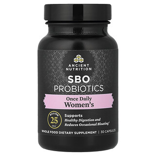 Ancient Nutrition, SBO 益生菌，每日一次女士專用，250 億 CFU，30 粒膠囊