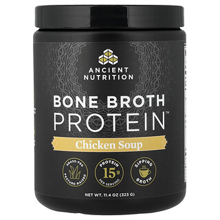 د. اكس / إنشينت نوتريشن‏, Bone Broth Protein ™ ، شوربة الدجاج ، 11.4 أونصة (323 جم)