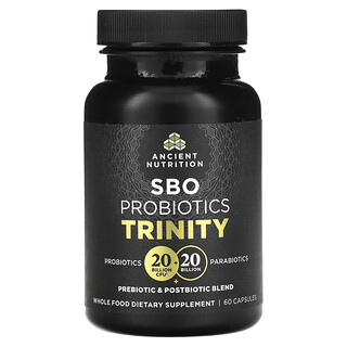 Ancient Nutrition, SBO Probiotika Trinity, 60 kapsler