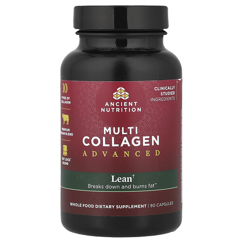 Ancient Nutrition, Multi Collagen Advanced, Multi-Kollagen-Komplex, mager, 90 Kapseln