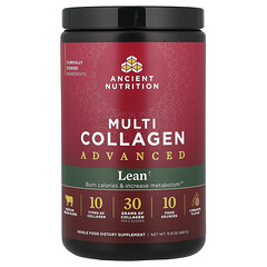 Multi Collagen Advanced, для знежиреності, із корицею, 450 г (15,9 унції)