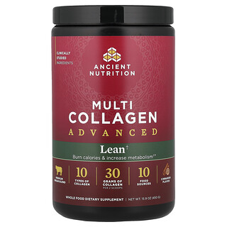 Ancient Nutrition, Multi Collagen Advanced, улучшенный коллаген, корица, 450 г (15,9 унции)