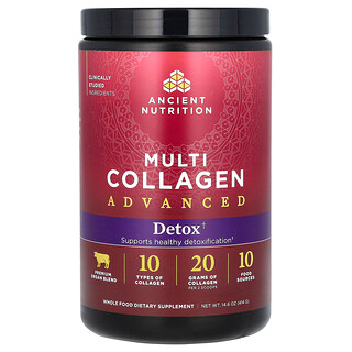 Ancient Nutrition, Multi Collagen Advanced, Detox, 14.6 oz (414 g)