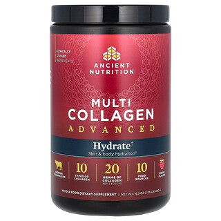 Ancient Nutrition, Multi Collagen Advanced, зволоження, ягоди, 480 г (16,9 унції)