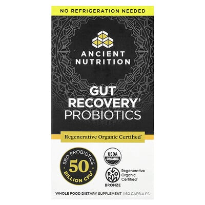 Product Image for Ancient Nutrition, Gut Recovery Probiotics, 60 Capsules
