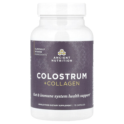 Product Image for Ancient Nutrition, Colostrum + Collagen, 75 Capsules
