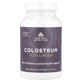 Ancient Nutrition, Calostro con colágeno, 75 cápsulas