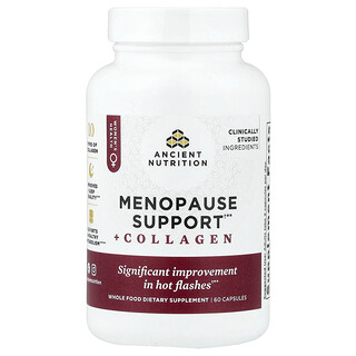 Ancient Nutrition, Menopause Support + Collagen, Unterstützung in der Menopause + Kollagen, 60 Kapseln