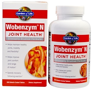 Купить Wobenzym, N, здоровье суставов, 200 таблеток, покрытых желудочно-резистентной оболочкой  на IHerb
